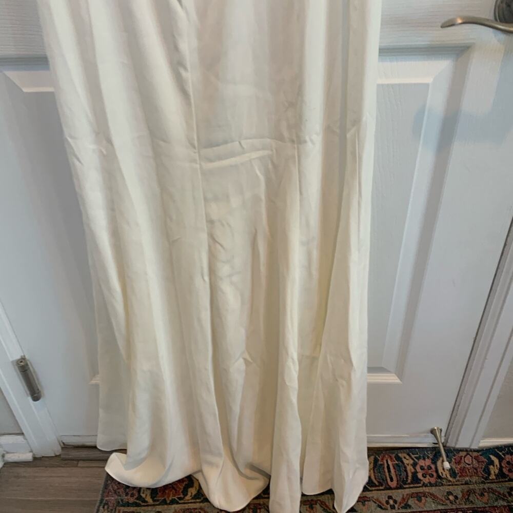 Lulus White Maxi Dress Sz L # 404 - Picture 6 of 9